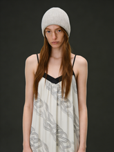 Printed halter-neck casual dress