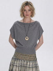 Women's Stylish Slim-Fit Knitted T-Shirt
