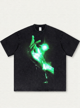 Black Washed Graphic T-Shirt