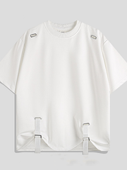 T-shirt with black webbing detail