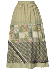 Bohemian retro style suit (skirt and jacket)