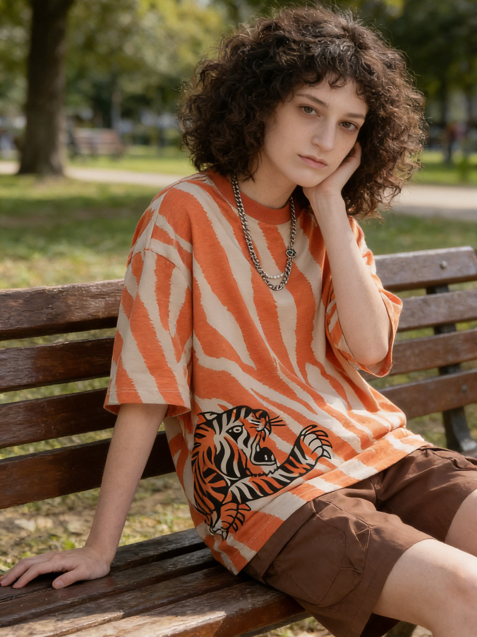 Creative印花 loose T-shirt