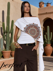 Women's Long Shawl T-shirt