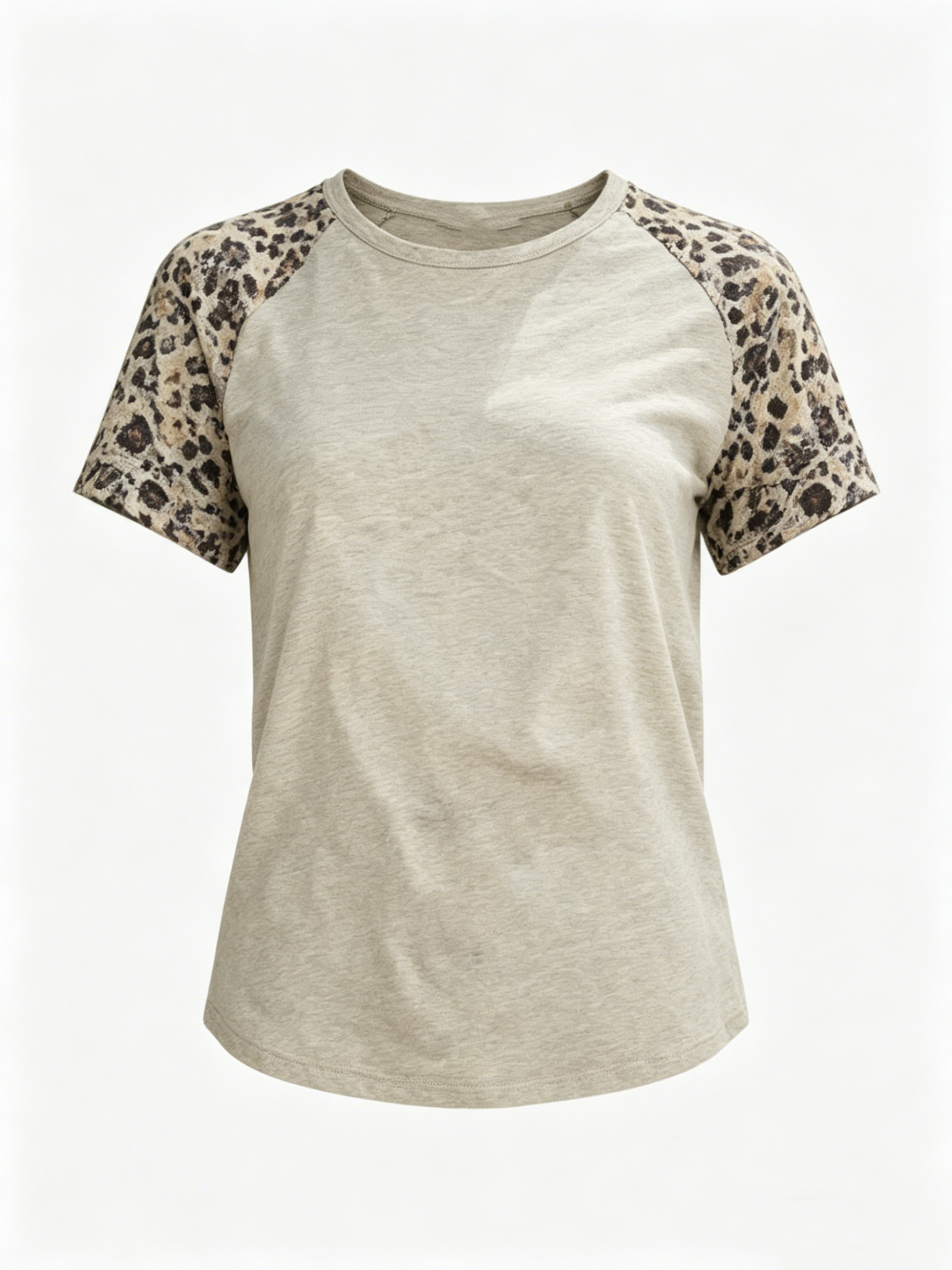 Women's Raglan-Sleeve Printed Short-Sleeve T-Shirt