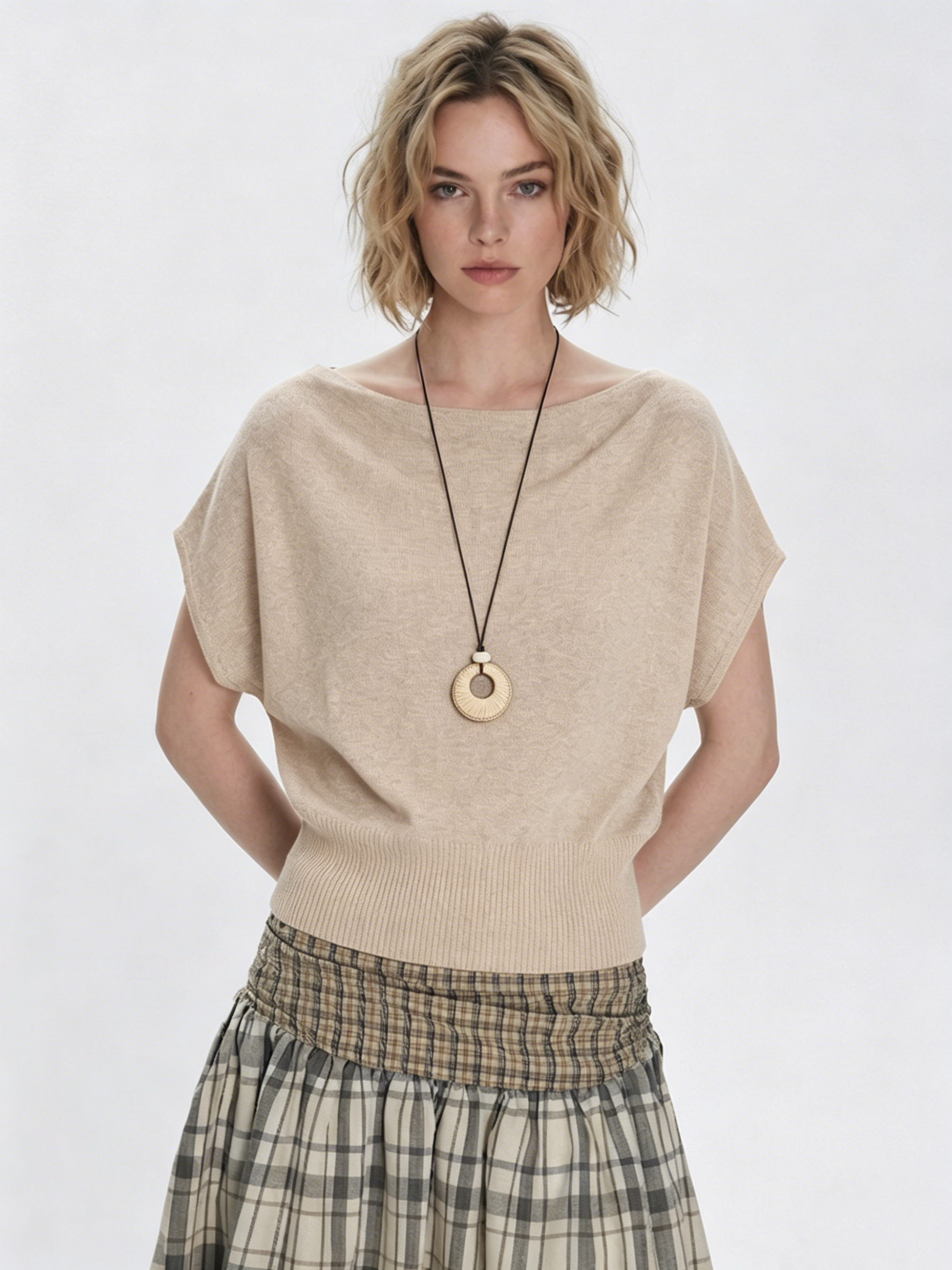 Women's Stylish Slim-Fit Knitted T-Shirt