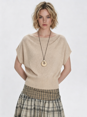 Women's Stylish Slim-Fit Knitted T-Shirt