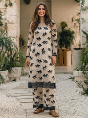 Blended Lace-Paneled Goldfish Print Set