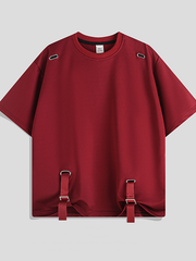 T-shirt with black webbing detail
