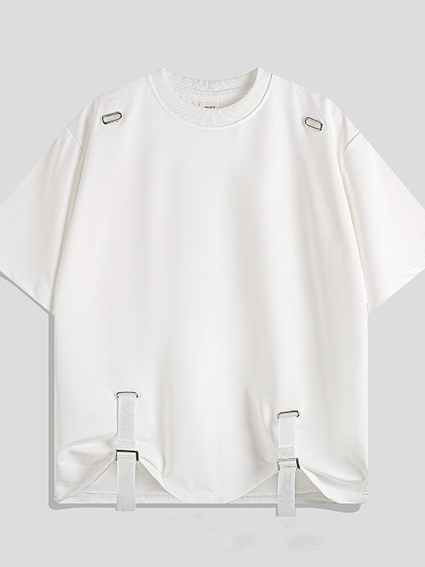 T-shirt with black webbing detail