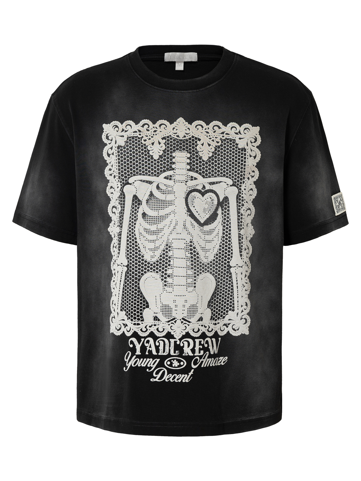 Lace Skull Casual T-Shirt